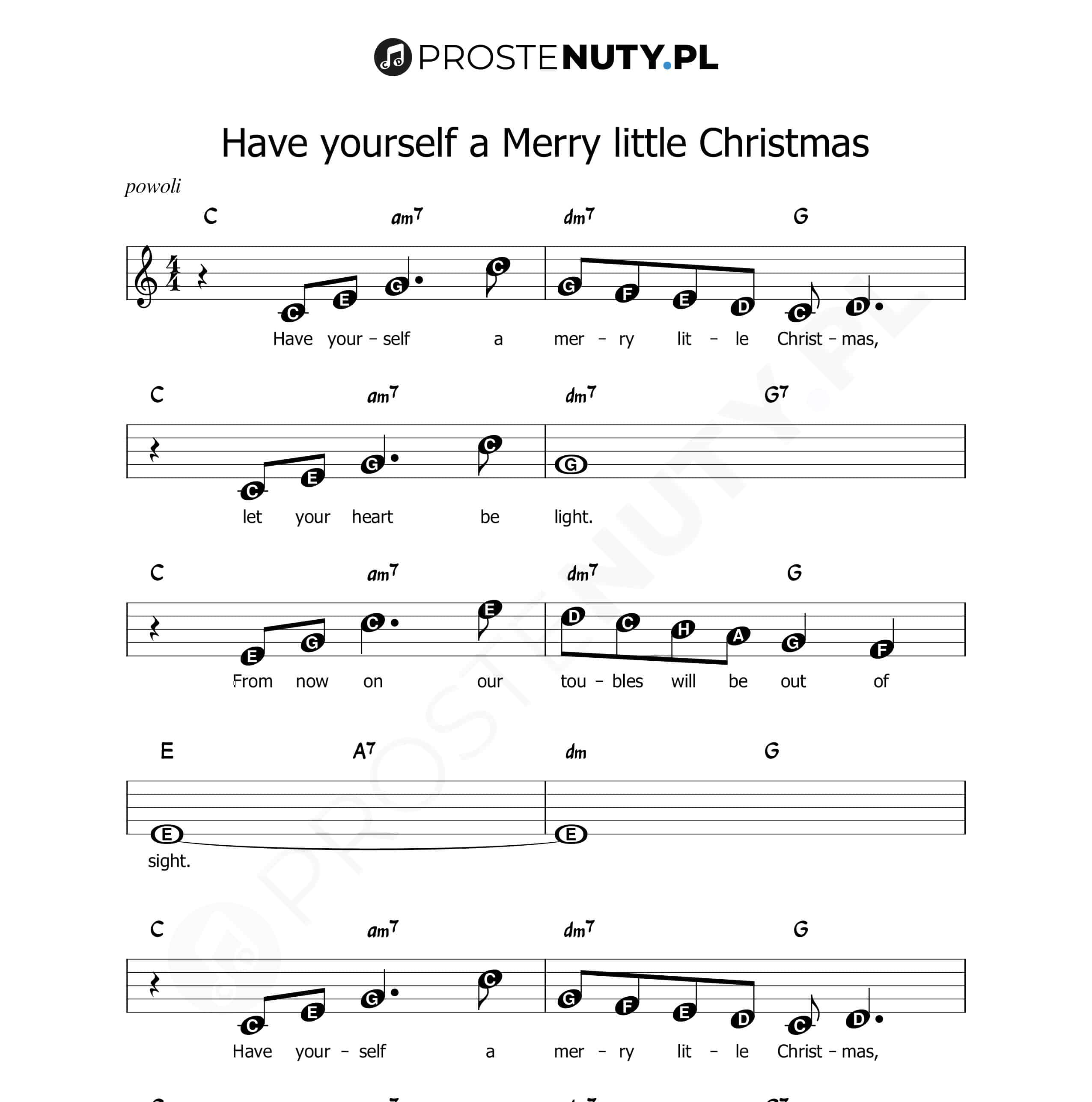 Have yourself a Merry little Christmas proste nuty